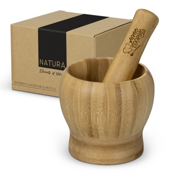 Natura Bamboo Mortar and Pestle Sets