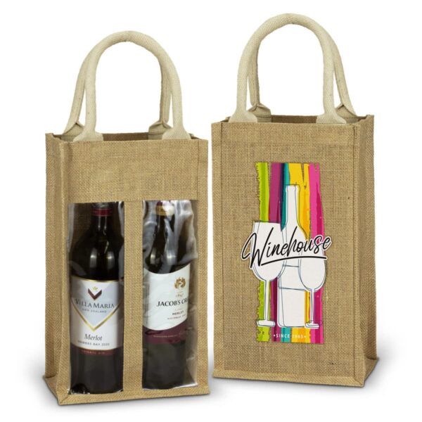 Elgin Jute Double Wine Bags