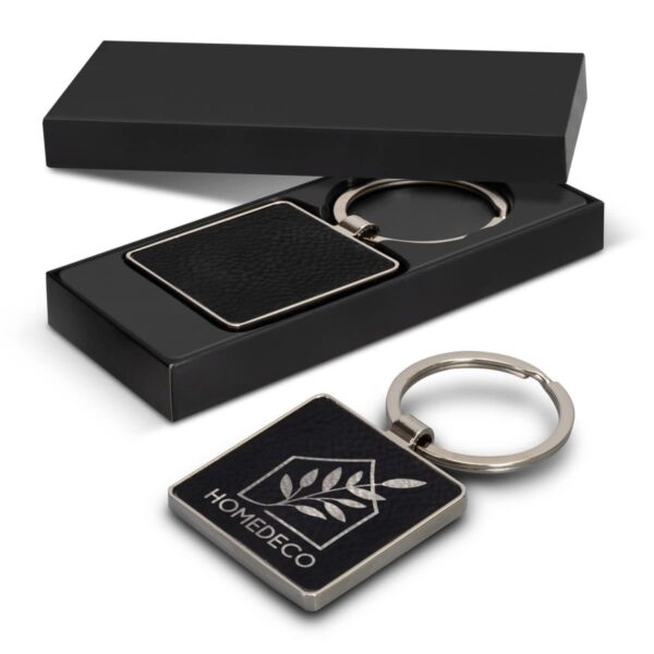 Capulet Square Nickel Key Rings