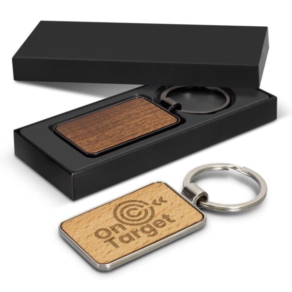 Santo Wooden Rectangle Key Rings