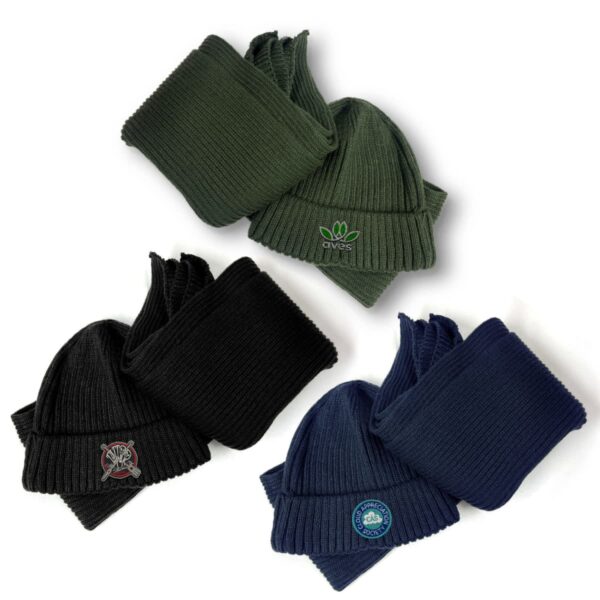 Acrylic Scarf and Beanie Set