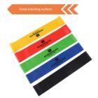 Four resistance bands in yellow, red, green, and black, each labeled Norwegian Cruise Line. Above them is an orange arrow graphic with the text Great branding surface.