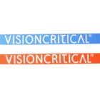 Blue and orange straps both featuring the word VISIONCRITICAL® in white, displayed horizontally on a plain background.