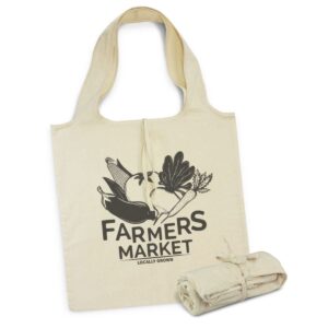 Folding Eco Cotton Tote Bags Branded