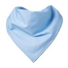 Light blue bandana folded in a triangular shape on a white background.