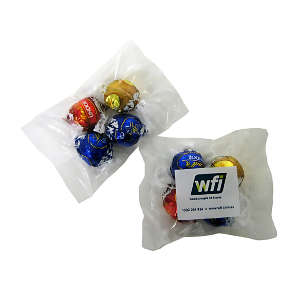4 Lindt Balls in Cello Bag