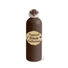 A brown bottle with a decorative cap shaped like a birds head. The label reads Tropical Birds Collection with small bird graphics. The bottle is set against a plain white background.
