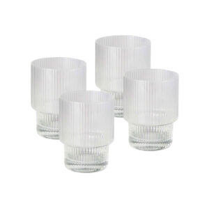 Alva Glass Tumblers Ribbed