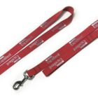 Red lanyard with a silver clasp, featuring the text Excellent and Hatsune printed repeatedly in white and silver on a red background.
