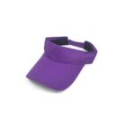 A purple visor hat against a plain white background.