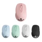 Five wireless mice in pink, blue, mint, white, and black, with ABSTRACT logo.