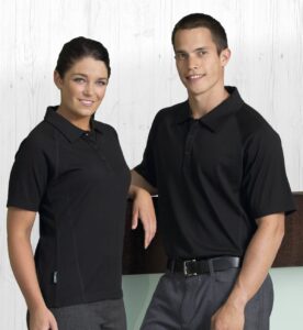 Almond Womens Short Sleeve Polos