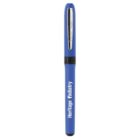 Blue pen with silver clip, labeled Heritage Podiatry.