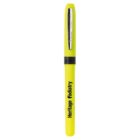 Yellow pen with black Heritage Podiatry text and a silver clip on the cap.