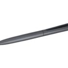 A sleek, matte black ballpoint pen with a clip, shown against a plain white background.
