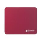 A red mouse pad with rounded corners and the white Innovera logo in the lower right corner.