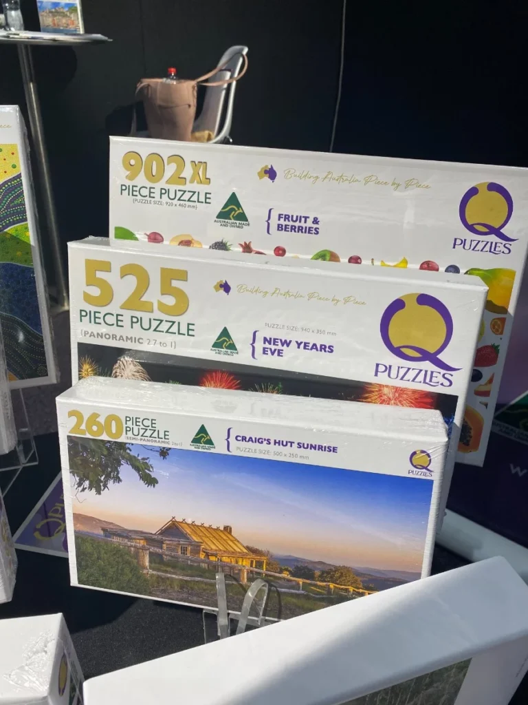 3 boxes of puzzles