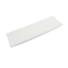 A neatly folded white handkerchief displayed on a plain white background.