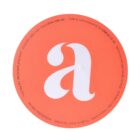 A round orange flyer with a large white lowercase a in the center. Around the border, it reads: “Caring for the people you love.” It includes website and contact details: afea.com.au and phone number 1300 65 11 33.