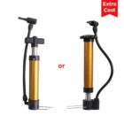 Two orange and black bicycle pumps are displayed side by side on a white background, separated by the word or in red. A red banner with Extra Cost is at the top right corner.