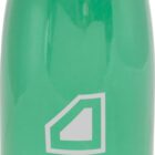 A green reusable water bottle with a silver cap and base. The word CARBON is printed in white near the middle, alongside a white geometric logo.