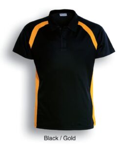 Short Sleeve Mens Contrast Polo