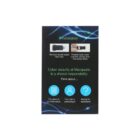 Instruction card for webcam cover installation with text: Cyber security at Macquarie is a shared responsibility. It includes installation steps and icons for The value of our information, Your role in protecting it, and Asking for assistance.