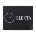Black rectangular mouse pad featuring the white ELEKTA logo and a circular design with five dots in a diagonal line, representing the brand.