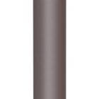 A sleek, metallic gray pen with a rounded top and a black clip, featuring a minimalist design.
