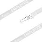 White lanyard with EMPLOYEE in bold, capital letters along the length. The lanyard has a metal clasp at the end. Repeated small logo text reads TERRITORY GENERATION. Set against a white background.