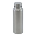 A stainless steel water bottle with a smooth, cylindrical design and a screw-on cap. The bottle is standing upright against a plain white background.