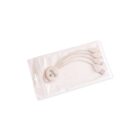A multi-connector charging cable with four different adapter ends, including USB and other common formats, is packaged in a transparent plastic bag. The connectors are attached to a central hub with a logo on it. The background is plain white.