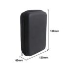 A black rectangular zippered case is shown with dimensions labeled: 160mm in height, 120mm in width, and 60mm in depth.
