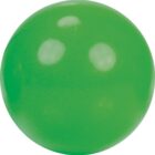 A shiny, smooth green sphere on a white background.