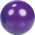 A shiny, smooth, purple gumball against a white background. The gumball has a glossy surface with reflections of light.