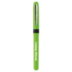 Green pen with Heritage Podiatry text on the body, silver clip on the cap.
