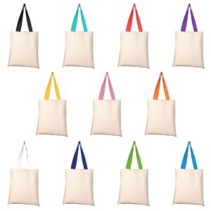 Branded Totes With Colourful Handles
