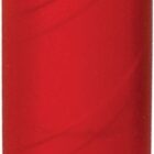 A close-up image of a red lipstick tube with a smooth, cylindrical shape and a slightly shiny surface. The cap is on, covering the lipstick completely.