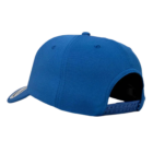 Rear view of a Kosovo blue recycled Ottoman cap with adjustable strap.