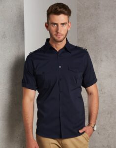 Military Style Short Sleeve Shirt