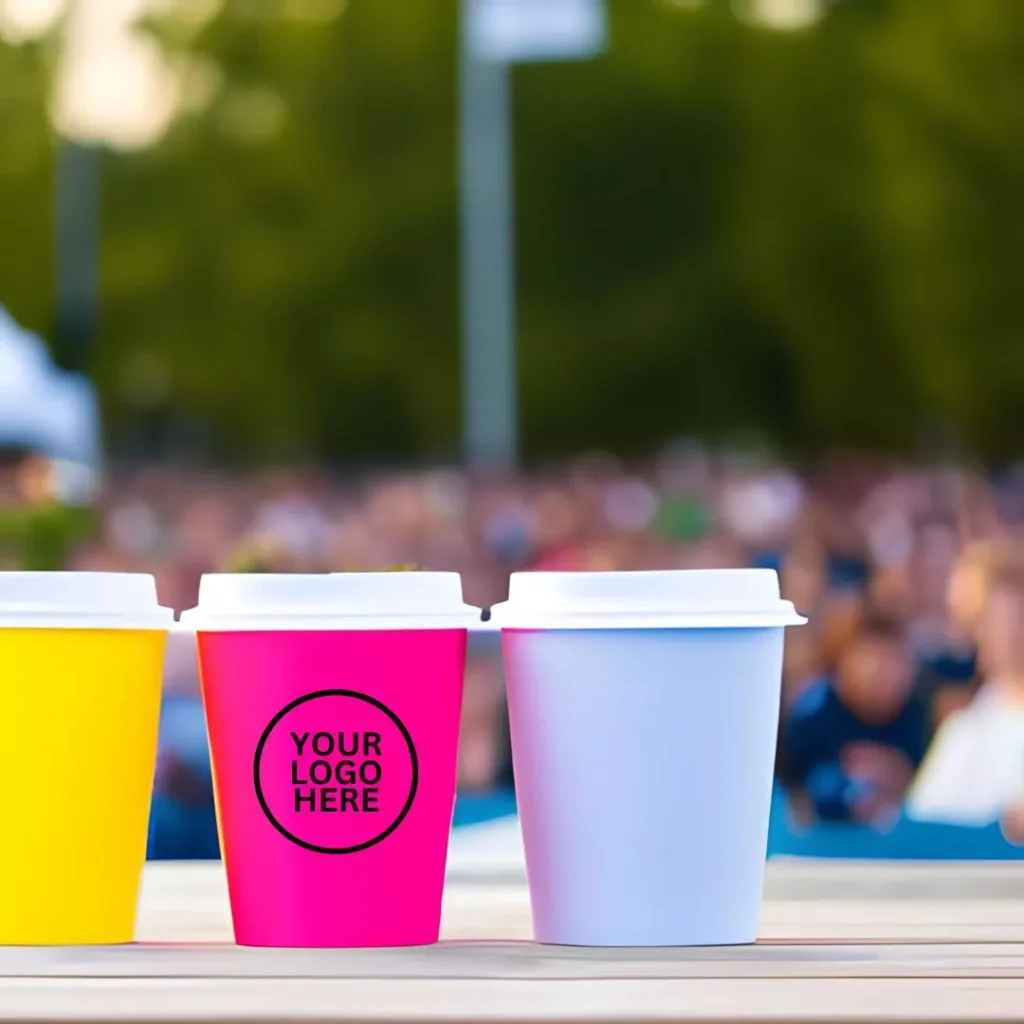 cups with your logo here symbol