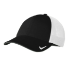 Nike Dri-FIT Mesh Back Cap, black and white with swoosh logo.