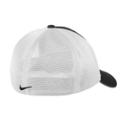 Nike Dri-FIT Mesh Back Cap: white mesh, black brim, Nike logo on back.