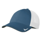 Nike Dri-FIT Mesh Back Cap, blue/white, small logo & breathable mesh back.