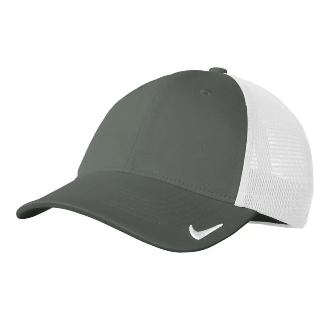 Nike Dri-FIT Mesh Back Cap in gray/white with a small front white logo.
