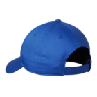 Back view of Nike Dri-FIT Swoosh cap in blue with adjustable strap.