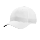 Nike Dri-FIT Tech Caps in white with mesh back on a white background.