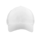 Nike Dri-FIT Tech white cap on a seamless white background.