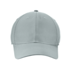 Nike Dri-FIT Tech Caps in gray with a curved brim, front view.