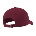 Back view of a maroon Nike Heritage 86 Cap with adjustable strap and metal buckle.